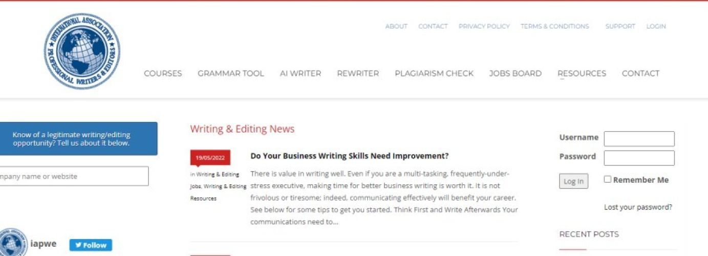 International Association of Professional Writers & Editors