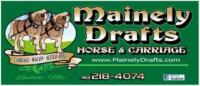 Mainely Drafts Horse And Carriage